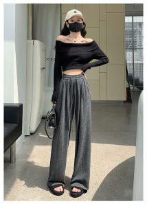 Lady pants Lembut celana perempuan panjang wanita seluar loose casual black long pants women fashion high waist seluar perempuan murah seluar wanita