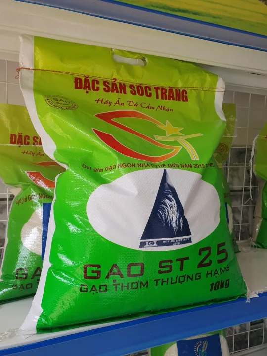 Gạo ST25 10kg Loại 2 Đặc Sản Sóc Trăng - Dẻo Mềm Không Nở Ngon Cơm