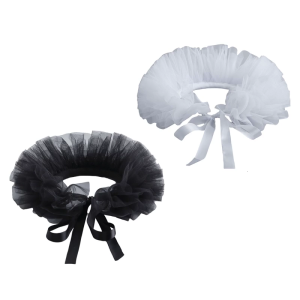 Detachable Ruff Collar Decorative Puff Collar for Costume Masquerades Party Cosplay Accessory Evening Dress Neckwear