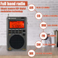 Retekess TR110 Radio FM Receiver Portable SSB Shortwave Radios AM FM All Waves Full Band CB AIR Band Ham Radio SW MW LSB VHF UHF. 