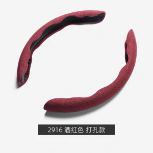 Luxury Alcantara Car Steering Wheel Cover Carbon Fiber Substrate Sweat-absorbing Non-slip Ultra-thin Handlebar Suede Cover All Seasons Universal 38cm Type