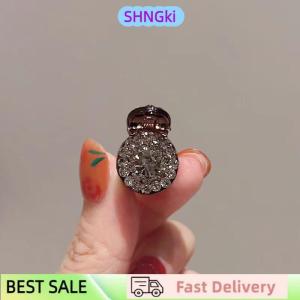 SHNGki 2 4pcs Mini Round Rhinestone Hair Claw Retro Zircon Women Girls Claw Clip Small Hairpins Hair Crabs Girls Hair Accessories 