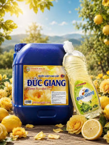 Nước giặt Đức Giang can 19kg TH hương nước hoa siêu tiết kiệm giặt sạch sâu lưu hương thơm ngát