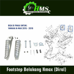 Footstep Belakang Nmax (Diral) - Futstep Postep Barstep Pijakan Kaki Belakang Yamaha N Max Old