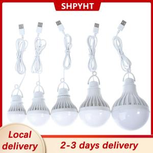 [COD] SHPYHT Local delivery Ship within 24 hours LED Lantern Portable Camping Lamp Mini Bulb LED USB Power 3W 5W 7W 9W 12W