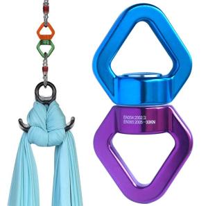 30KN อุปกรณ์หมุนหมุนสำหรับ Aerial Silks เต้นรำ Swing Hamock ปีนเขา Connector และโยคะอากาศแหวน
