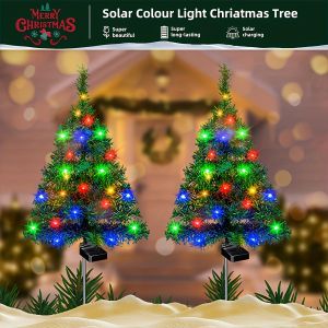 Christmas Solar LED Lights for Outdoor Courtyard Smart Timer Activated Decorations for Festive Atmosphere Waterproof and Easy to Use Perfect for Gardens and Balconies