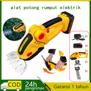 2in1 Cordless Hegdetrimmer Potong Pagar Tanaman Gunting Rumput Daun Tanaman Garden Shear