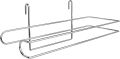 Paper Towel Holder for Wire Shelving 5'' D x 12'' W x 4.5'' H Hanging Paper Towel Holder Wire Shelf Accessories for Camp Dorm Laundry Room Stove Kitchen(Silver). 