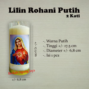 Lilin Rohani / Lilin Doa / Lilin Sembahyang Putih 2 Kati