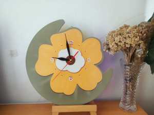 RC 198 Jam Dinding BUNGA BOHO AESTETIK LED  HOME Sweet Home  Hiasan dinding Ruang tamu/ kamar tidur