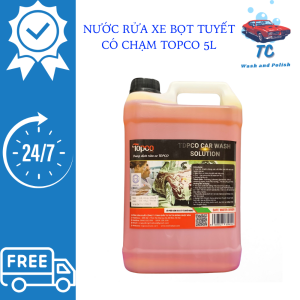 Nước rửa xe bọt tuyết siêu đậm đặc siêu bọt_Dung dịch rửa xe bọt tuyết Topco_Bọt tuyết rửa xe tỉ lệ pha 1:150