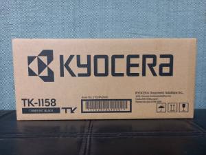 Kyocera Genuine TK-1158 Black Toner Approx. 3000 pages each with 5% A4 coverage For: Kyocera Ecosys P2235dn