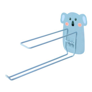 ที่เก็บไม้แขวนเสื้อ ลายสัตว์น่ารัก ติดผนัง ราวแขวนทิชชู่ ที่แขวนทิชชู่ สแตนเลส ไม้แขวนเสื้อ ลายการ์ตูน กระดาษทิชชู่