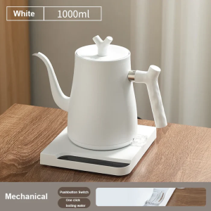 1L Electric Health Kettle 304 Stainless Steel Electric Kettle Coffee Pot with Temperature Indicator Touch Screen Panel