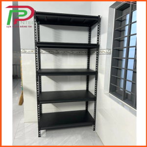 Kệ sắt V lỗ 5 tầng mẫu mới lắp đặt không cần ốc vít Cao 2m x dài 1m x rộng 50cm Kệ Vinatech