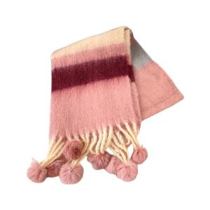 Dopamine Cầu Vồng Trẻ Em Khăn Ấm Áp Ấm Áp Mềm Mại khăn choàng đan Ấm Áp Trẻ Em Khăn Thoải Mái Mặc Khăn Cho Các lứa tuổi 3 To12