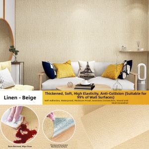 COOLSOOL 50x300cm Miếng dán tường tự dính Dày Chống thấm nước Giấy dán tường cách nhiệt Di động Chống ẩm Vật liệu phủ tường cách nhiệt Dành cho Nhà ở Văn phòng Phòng ngủ