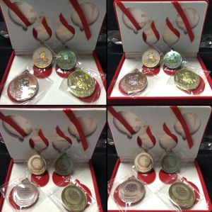 เหรียญสมเด็จพระเจ้าตากสินมหาราช ๒๕๐ ปีกรุงธนบุรึ ชุดกรรมการ 4 เหรียญ หายาก สวยมาก