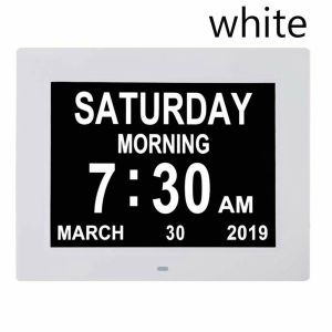 CEMOMEF Day Month Year Date Table Dementia Time Large Digital Clock Calendar Home Decor Alarm Clock