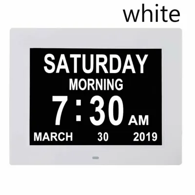 NEXISS Large Letter Date Dementia Time LCD Screen Large Home Decor Alarm Clock Calendar Digital Clock