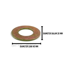 Ring Plat 26 WP 20 X 40 Reng Plate Pelat Washer Kunci 26 Diameter 20mm x 40mm Tebal 15 mm