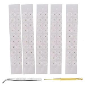 100Pcs Acupunctures Beads Auricular Ear Stickers Massage Ear Acupunctures Patches Clear Disposable Ear Stickers Easy Use