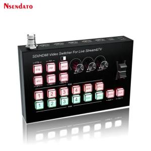 3G SDI HDMI Video Encoder Switcher Multi 4 Camera Live Production Station For Video Capture Recorder Live Streaming Audio Mix