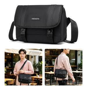 MENSPE Men Bags Mens Shoulder Bag Cross Body Bag Leisure Messenger Bag Color Blocking Design Large Capacity Sling Bag Anti Theft Casual Bag Men Fashion Briefcase Waterproof Oxford Fabric for Sport Street Travel Outdoor