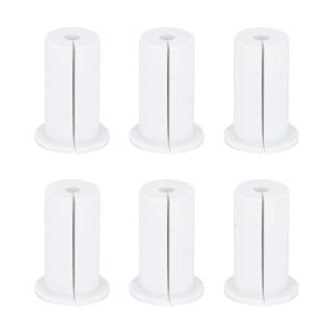 6 cái Cáp tường lỗ Grommet Router cáp Ethernet bảo vệ tay áo thông qua tường Nắp xỏ dây cáp định tuyến Bộ dụng cụ lâu dài