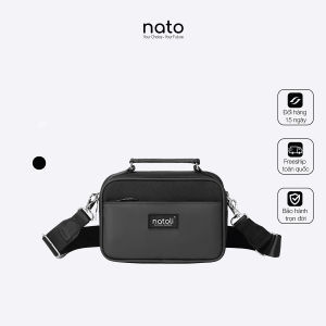 Túi đeo chéo nam Natoli nhiều ngăn nhỏ gọn đi học đi làm CLASSIC CROSSBAG T8