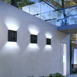 Solar wall garden light outdoor solar led outdoor light waterproof Light Control Wall Lamp Auto ON/OFF 2 LEDs 6 LEDs for garden street yard fence courtyard