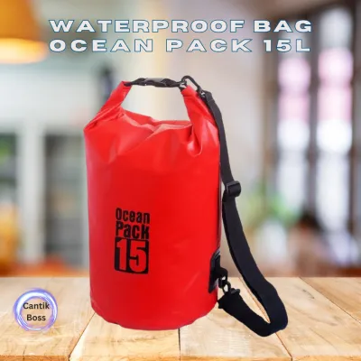 Ocean Pack 15L Tas Anti Air Waterproof Dry Bag Cocok Olahraga Outdoor Berenang Memancing Bersepeda