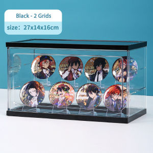 Acrylic Display Case Clear Showcase for Collectible Figures Blind Box Toys with 2/3 Adjustable Layer Figurines Action