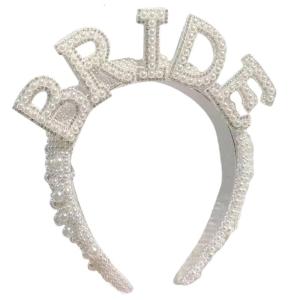 Bride Tiara Bride To Be Headband Pearls Bride Headbands Bachelorette Party Bridal Shower Hair Accessories Wedding Gift