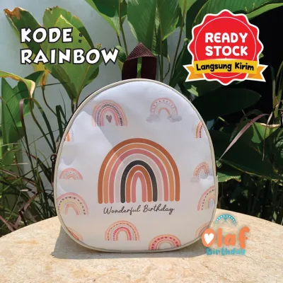 READY STOCK Tas Pesta Ulang Tahun Anak Motif Lucu Goodie Bag Model Telur Resleting Ransel Premium Cute Imut Hampers Ultah