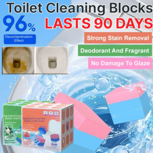 【1 Block Lasts 90 Days】Blue Bubble Toilet Cleaner Cubes Toilet Bowl Cleaner Blue Bubble Fragrance Cleaner Descaling and Deodorizing