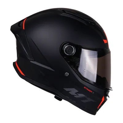 MT STINGER 2 P SOLID Full Face Motorcycle Helmet | ECE CERTIFIED | Free Clear Visor