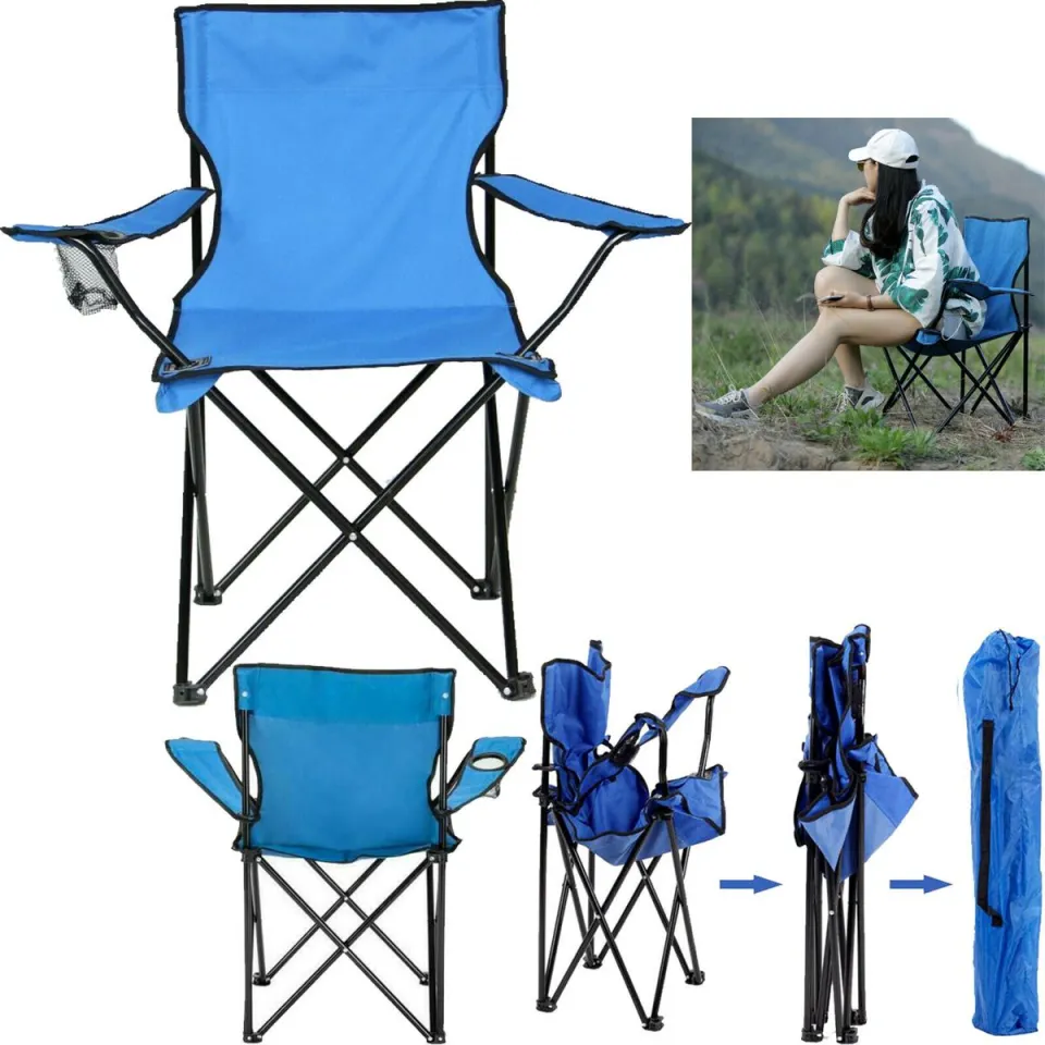 Folding Camping Chairs Lightweight Outdoor Patio Garden Beach