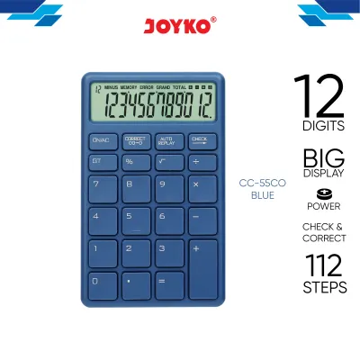JOYKO Calculator Kalkulator CC-55CO 12 Digits Check & Correct