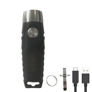 BLACKON Siêu sáng Đèn pin móc khóa mini Công suất cao 11 chế độ Đèn pin bỏ túi cầm tay Đèn Ngoài Trời Đa chức năng Đèn pin LED Sử dụng hàng ngày