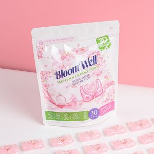 Bloom Well 3 in 1 Laundry Pods - Sweet Peach Scent 10 grams 30 Pieces