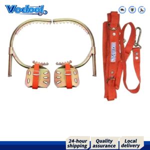 【Fast delivery】 Electrician Wooden Pole Foot Buckle with Safety Harness Concrete Pole Climbing Shoes Adjustable Shoe Strap for Observation Picking Fruit