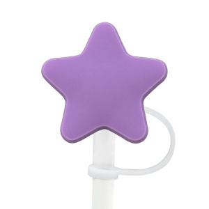 Colorplus 8mm 1pcs Pentagram Straws Tips Pink Flowers Petals Straw Toppers Salamanders Children Kitchen Home Party Deorations Supplies