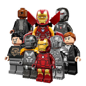 Iron Super Heroes Figures Man Dance Girl MK 6 Tony Obadiah Stane Education Building Blocks Gift Kids Toys