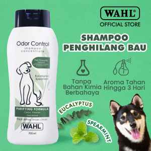 Wahl Pets Dog Odor Control Shampoo 700ml – Sampo Anjing Sampo Anjing Anti Bau Penghilang Bau Anjing Sampo Kucing