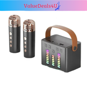 Q2 Family Karaoke Set Kids Karaoke 3D Sound Karaoke Speaker Portable Mini Karaoke System Solo Singing Handheld Rechargeable Karaoke Machine