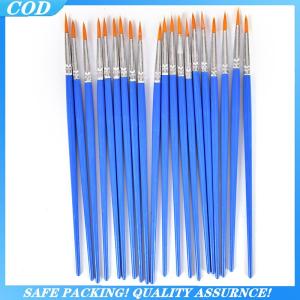 (COD) 10Pcs Nylon Hair Artist Paint Brush Acrylic Watercolor Round Fine Hand Point Tip