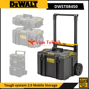 Toolbox ToughSystem 2.0 Rolling Tool Box Kotak Perkakas Alat DEWALT DWST08450