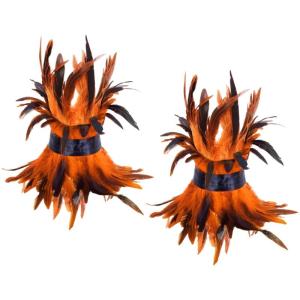 Adjustable Feather Anklets For Women Girls Halloween Costume Parties Punk Style Fuzzy Foot Accessories